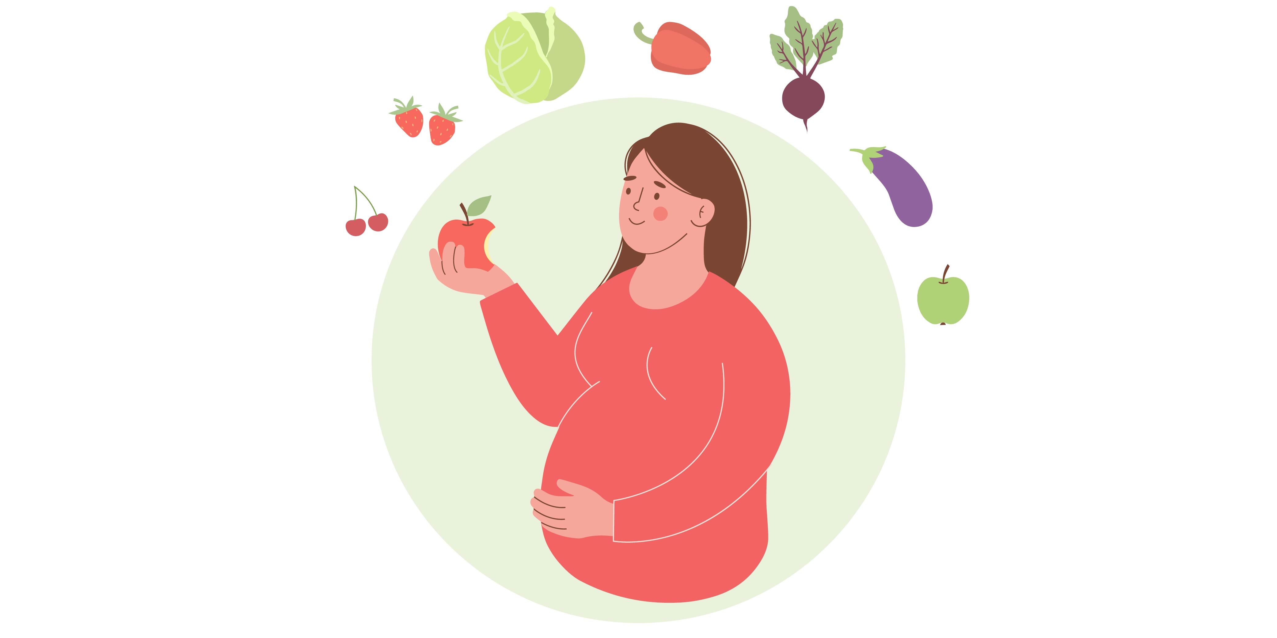 a sample diet for the days of pregnancy